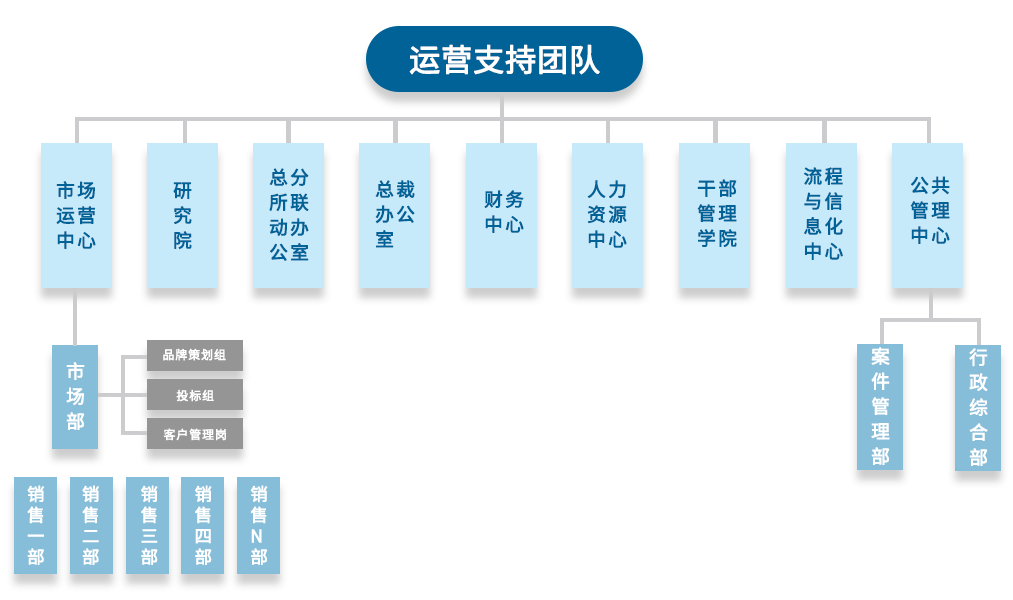 人和人支持团队组织架构图